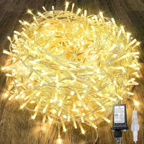 240LED 88Ft Connectable String Lights Indoor Outdoor Clear Wire | Warm White Christmas Lights | Twinkle Fairy Light Plug in with Timer for Bedroom Classroom Wedding Tree Patio...
