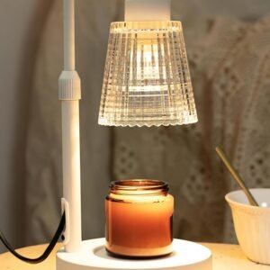 Candle Warmer Lamp with Timer Dimmable, Birthday Gifts for Women Mom, House Warming Gifts New Home Decor, Wax Melt Warmer for Jar Candles with 2 Bulbs