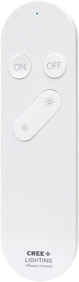 Cree Connected Max Smart Remote Control & Dimmer, Remote Control Dimmer, Compatible with Any Connected Max Smart Bulb, Bluetooth + WiFi, White, 1 Remote