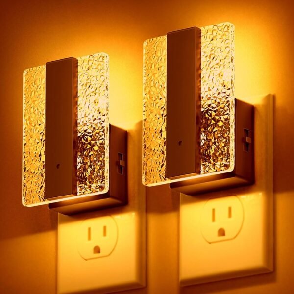 DORESshop LED Night Lights Plug Into Wall [2 Packs], Decorative Night Light with Dusk-to-Dawn Sensor, Dimmable Nightlights, Adjustable Brightness Night-Lights for Bathroom,...