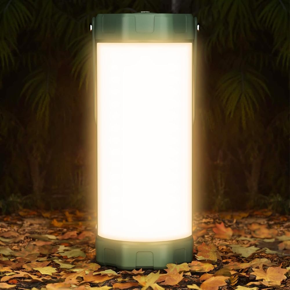 Glocusent 106 LED Camping Lantern Rechargeable, Up to 80Hrs, 5000mAh Lantern with 5 Brightness 3 Modes & SOS, IP68 Waterproof, Max 1200LM, Camping Light for Power Outages Hiking...
