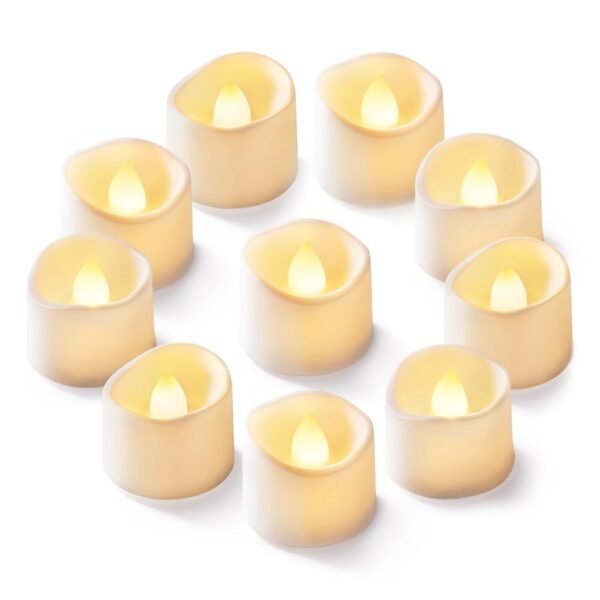 Homemory 24Pcs Flickering Flameless Candle Battery Operated, 200+Hours Fake Electric LED Tea Lights for Votive, Centerpiece Table Decorations, Wedding, Aniversary, Halloween,...