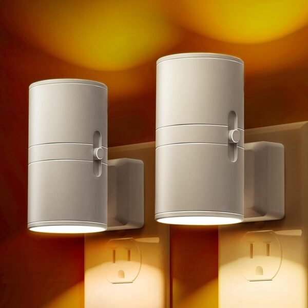 L LOHAS LED Night Light, Amber Night Light, Dimmable Night Light with Light Sensor, Soft Night Light, Yellow Night Light, Sleep Light for Kids, Warm Night Light for Bedroom,...