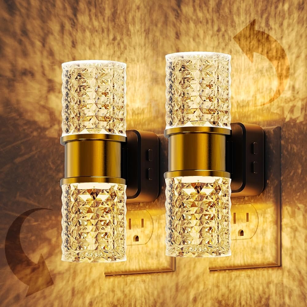 L LOHAS LED Night Light,Dimmable Night Lights Plug into Wall,2 Pack 0-100LM Adjustable Brightness LED Night Light,Automatic Night Lights Plug in with Auto Light Sensor, for...