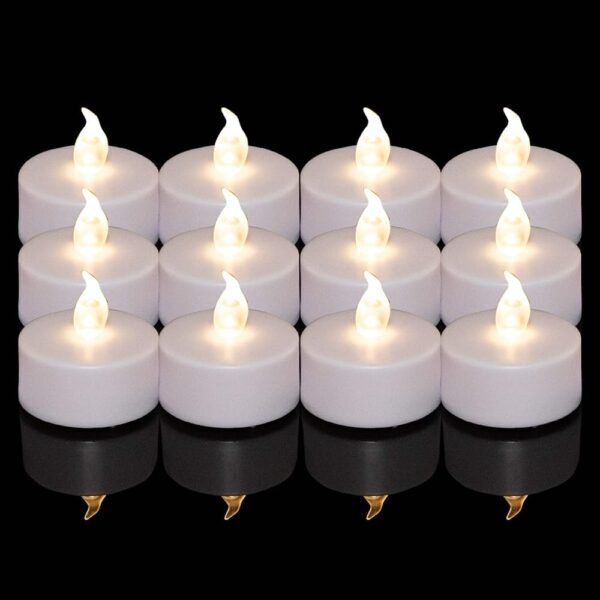 LED Tea Lights Candles- 100PACK Flameless Candles Realistic and Bright Flickering Long Lasting 200Hours for Holiday Celebration,Home Decoration Warm White
