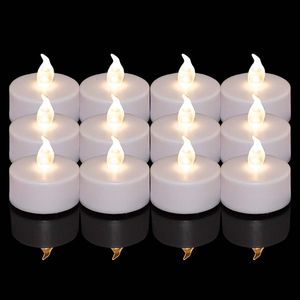 LED Tea Lights Candles- 100PACK Flameless Candles Realistic and Bright Flickering Long Lasting 200Hours for Holiday Celebration,Home Decoration Warm White