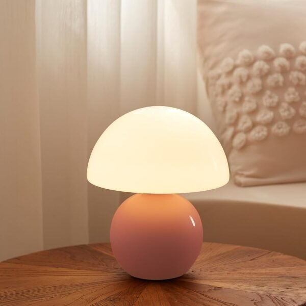 Mushroom Lamp Desk Lamp for Bedroom,Table Bedside Small Lamps for Living Room,Mushroom Decor Cute Mini Modern Mid Century Lamps for Night Stands,Unique Aesthetic Home Living...