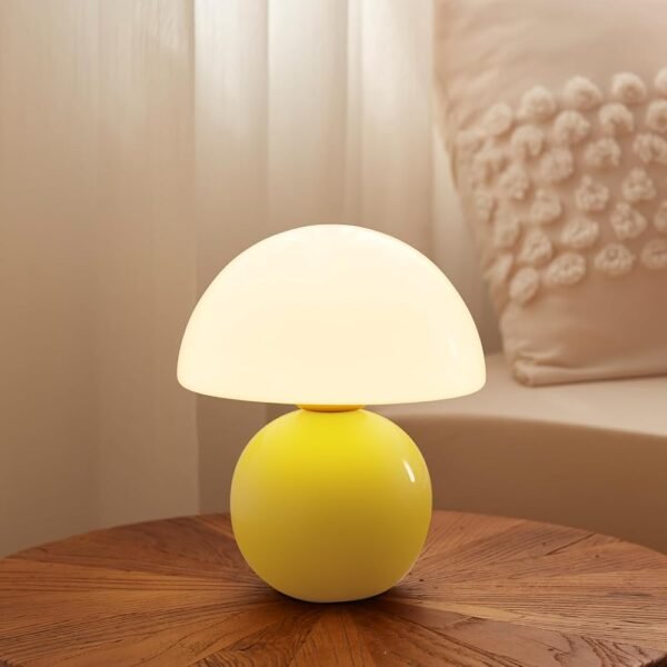 Mushroom Lamp Desk Lamp for Bedroom,Table Bedside Small Lamps for Living Room,Mushroom Decor Cute Mini Modern Mid Century Lamps for Night Stands,Aesthetic Home Living Room...