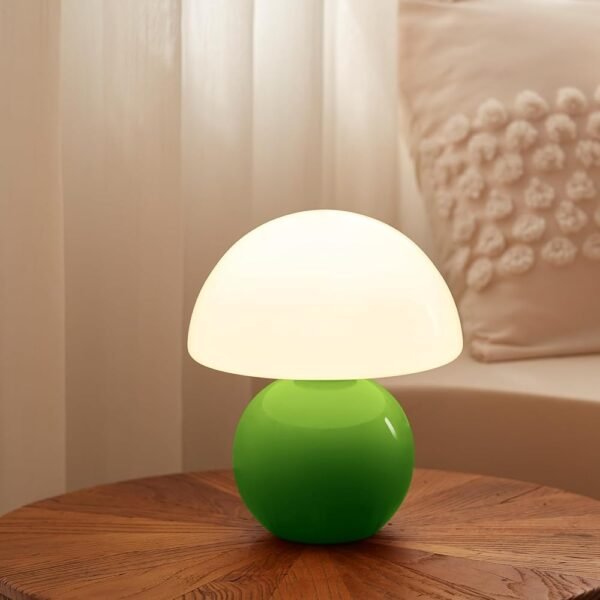 Mushroom Lamp Table Lamp for Bedroom,Desk Bedside Small Lamps for Living Room Night Stands,Mushroom Decor Cute Mini Modern Mid Century Lamps,Unique Aesthetic Home Living Room...
