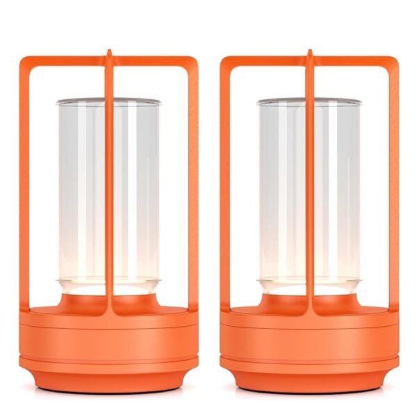 Portable Metal Table Lamp for Indoor/Outdoor ,Rechargeable Cordless LED Lamp, 3-Colour Infinitely Dimming Battery Powered Small Desk Lamp, Restaurant/Bedroom/Bar/Coffee/Camping...