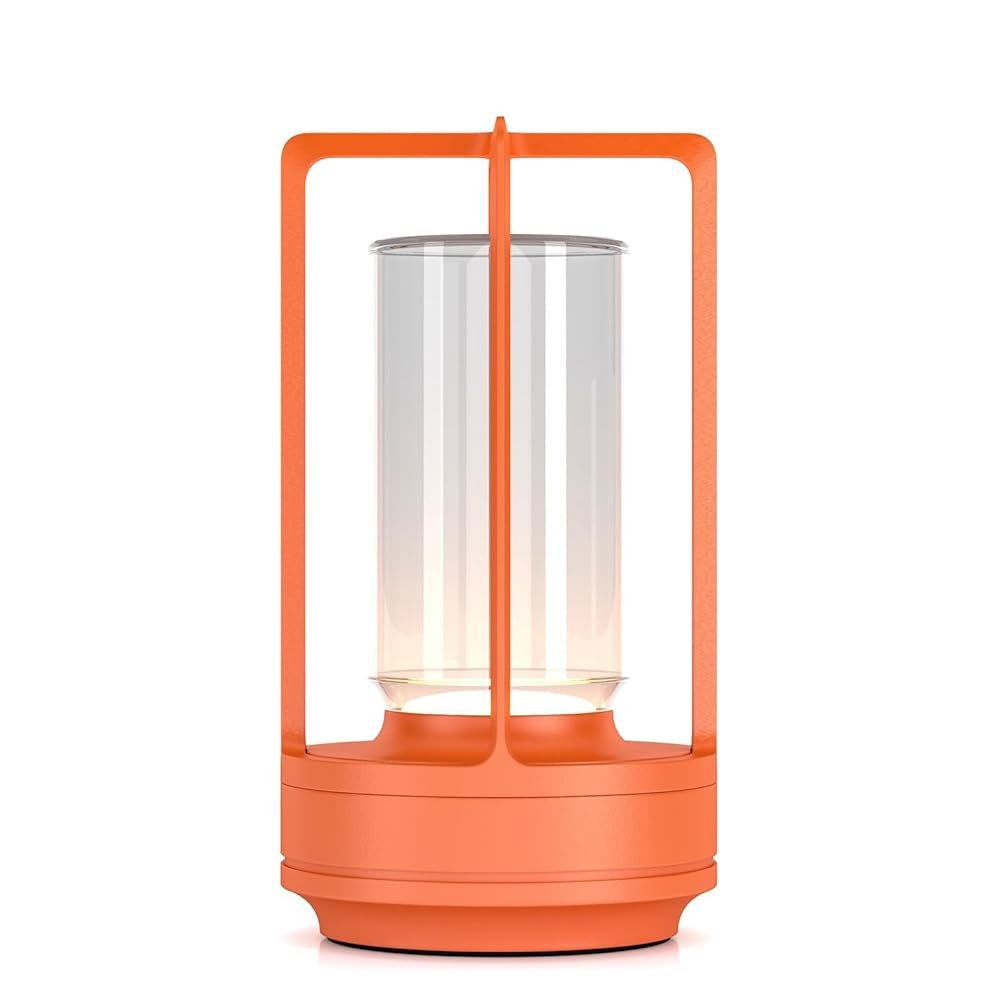 Portable Metal Table Lamp for Indoor/Outdoor ,Rechargeable Cordless LED Lamp, 3-Colour Infinitely Dimming Battery Powered Small Desk Lamp, Restaurant/Bedroom/Bar/Coffee...