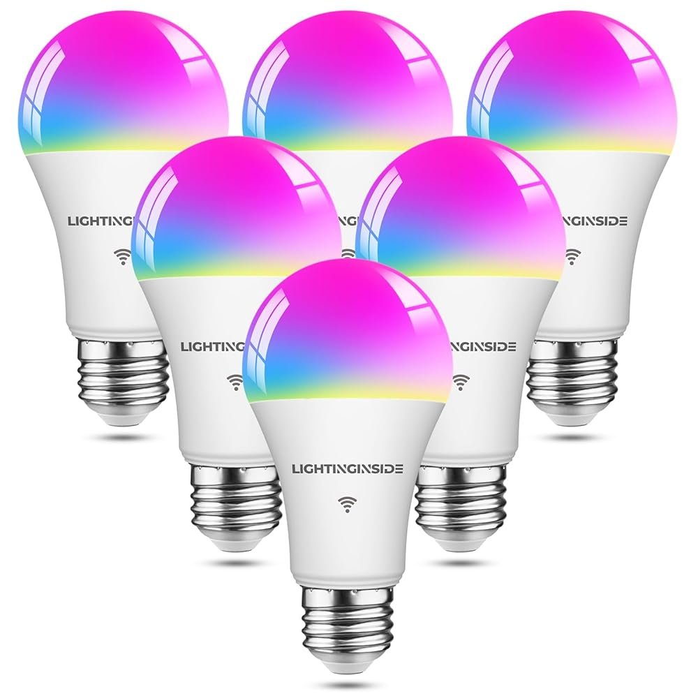 Smart Light Bulbs 100W Equiv., 1350LM 11W Smart Bulb Works with Alexa/Google Home/Smart Life, A19 E26 RGBCW Color Changing, No Hub Required, 2.4G WiFi Bluetooth Bulb, ETL...