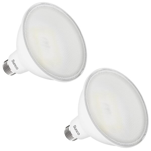 Sunco PAR38 LED Flood Light Outdoor Bulb, Exterior Waterproof Spotlight Lighting, 2800 LM, 20W (250W Equivalent), 5000K Daylight, Dimmable, E26 Medium Base UL 2 Pack