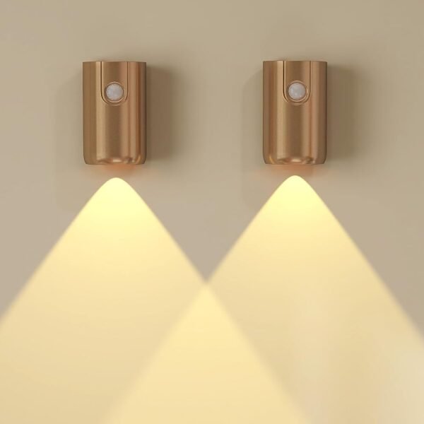 Upgraded Motion Sensor Night Light Magnetic Dimmable Wall Lamp Enhanced Stickiness for Hallway/Indoor/Staircase, 1200mAh Rechargeable, 3000K/4000K/6500K, 0-50LM LED Wall...